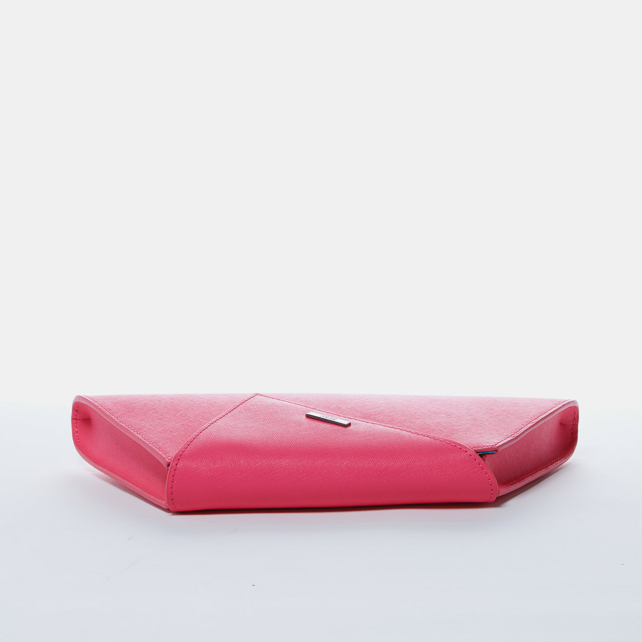 Angelica Hot Pink Leather Clutch