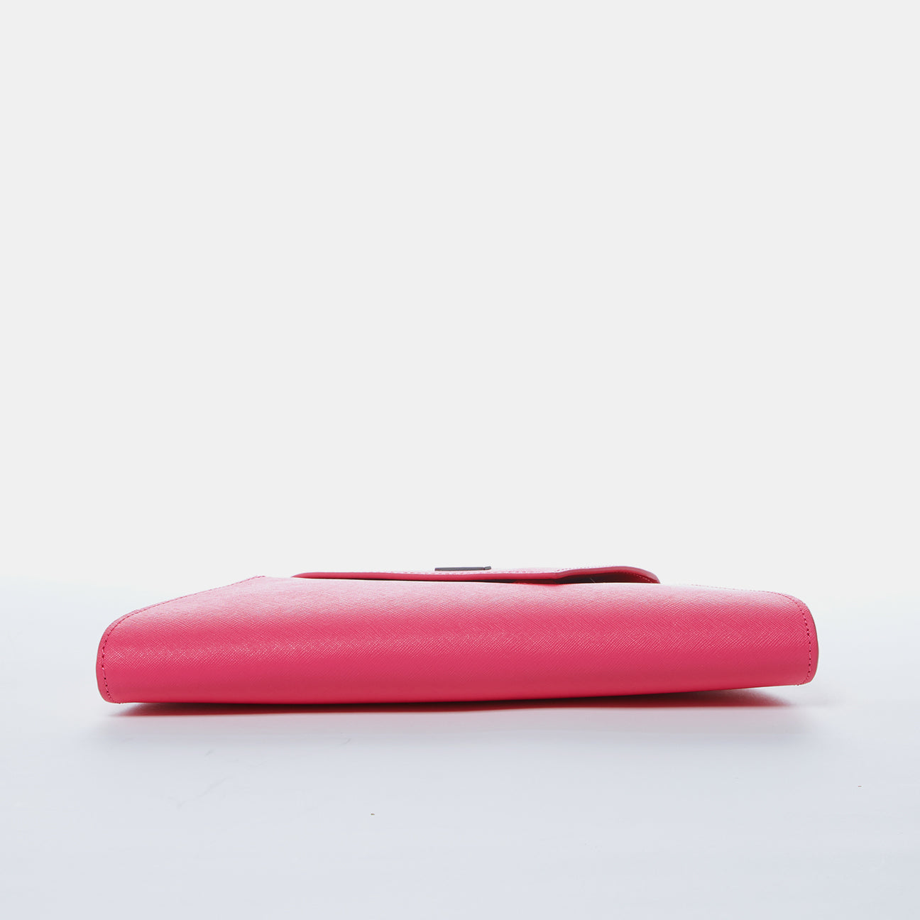 Angelica Hot Pink Leather Clutch