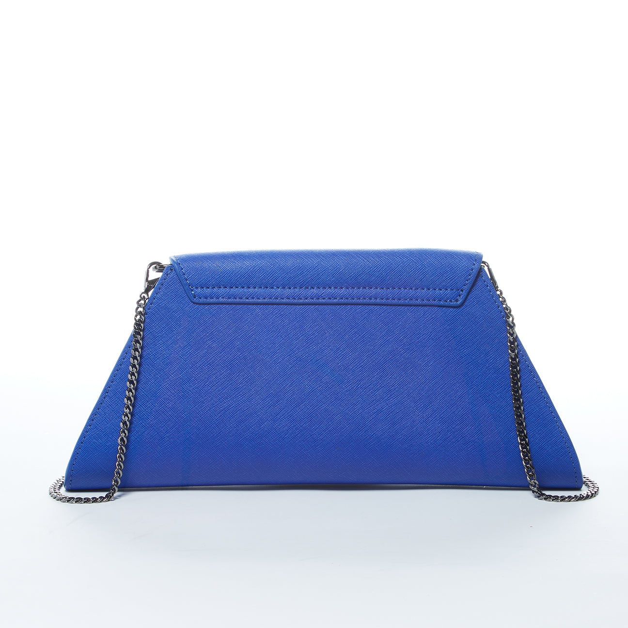 Angelica Cobalt Blue Leather Clutch