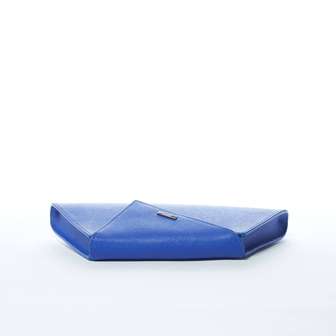 Angelica Cobalt Blue Leather Clutch