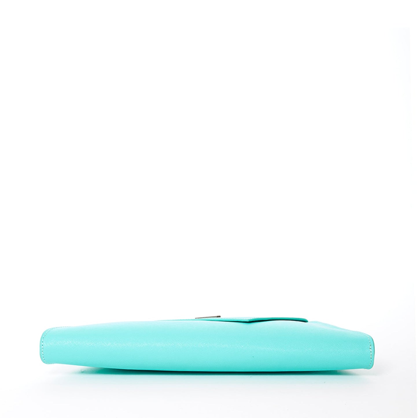 Angelica Turquoise Leather Clutch