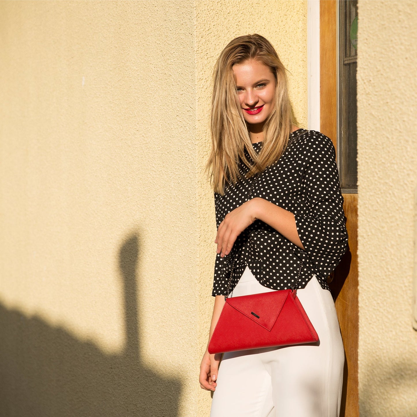 Angelica Red Clutch Purse