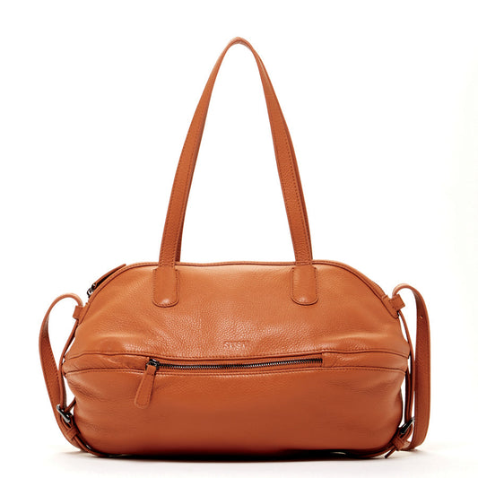 Catherine Brown Leather Satchel