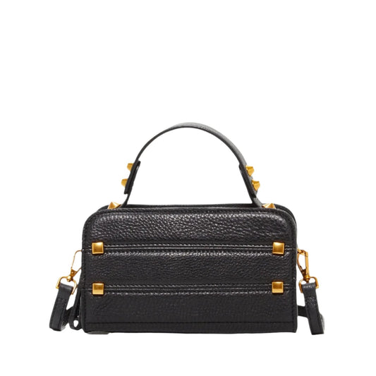 Black Leather Crossbody Bag