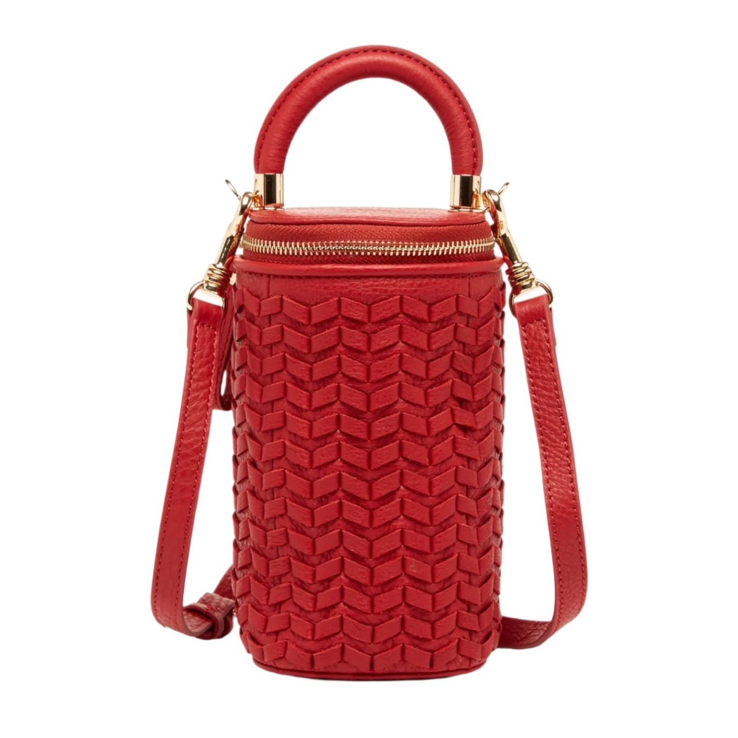 Elsa Red Leather Crossbody