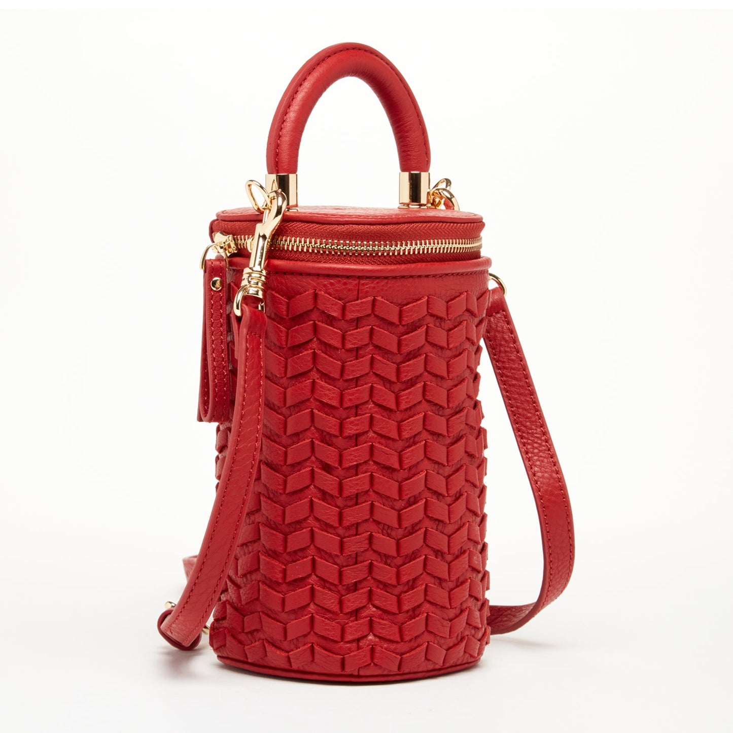 Elsa Red Leather Crossbody