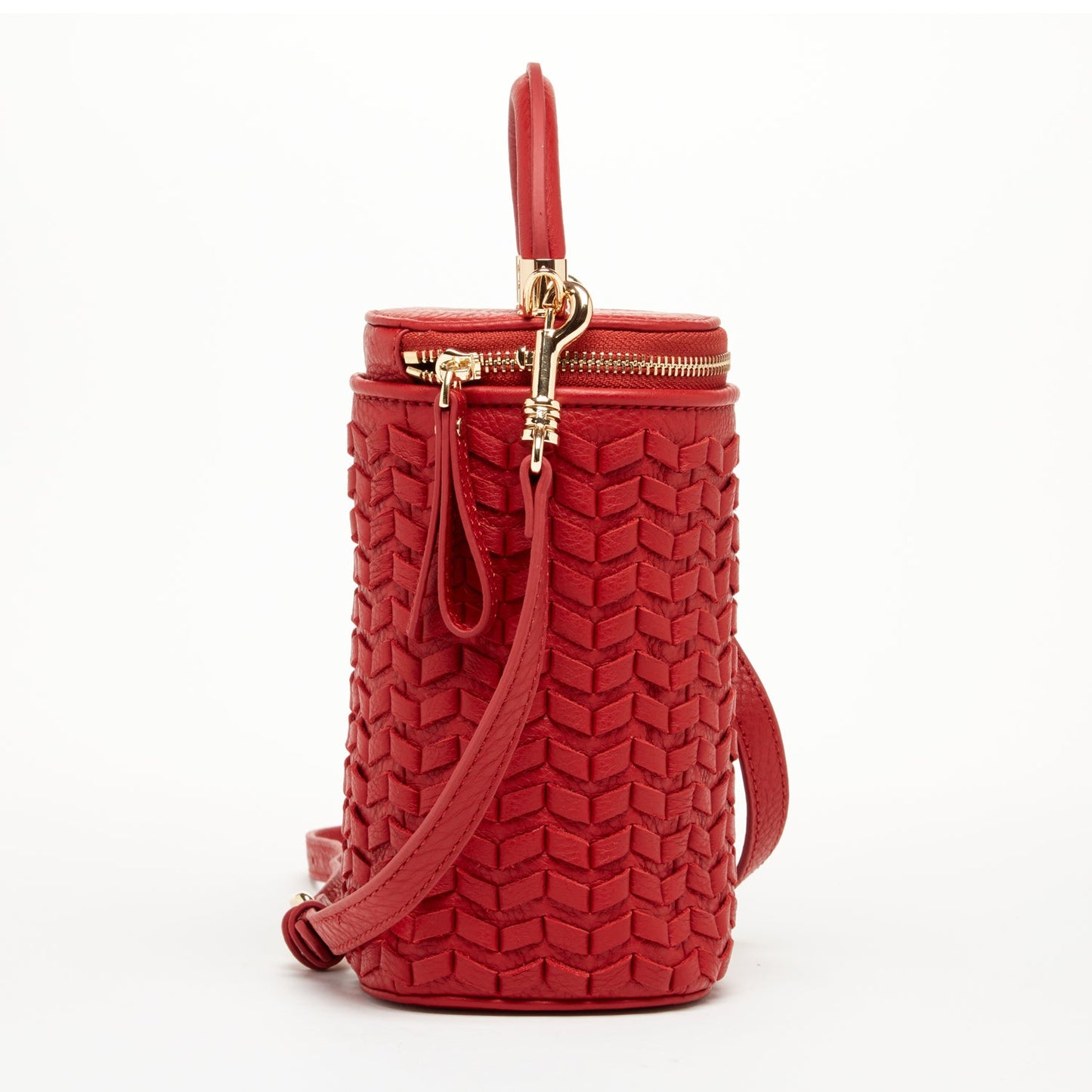 Elsa Red Leather Crossbody