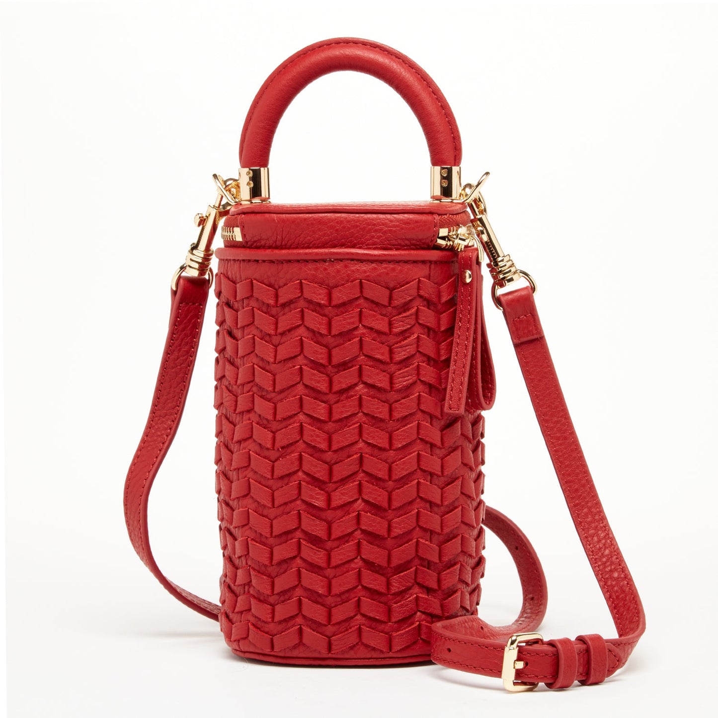 Elsa Red Leather Crossbody