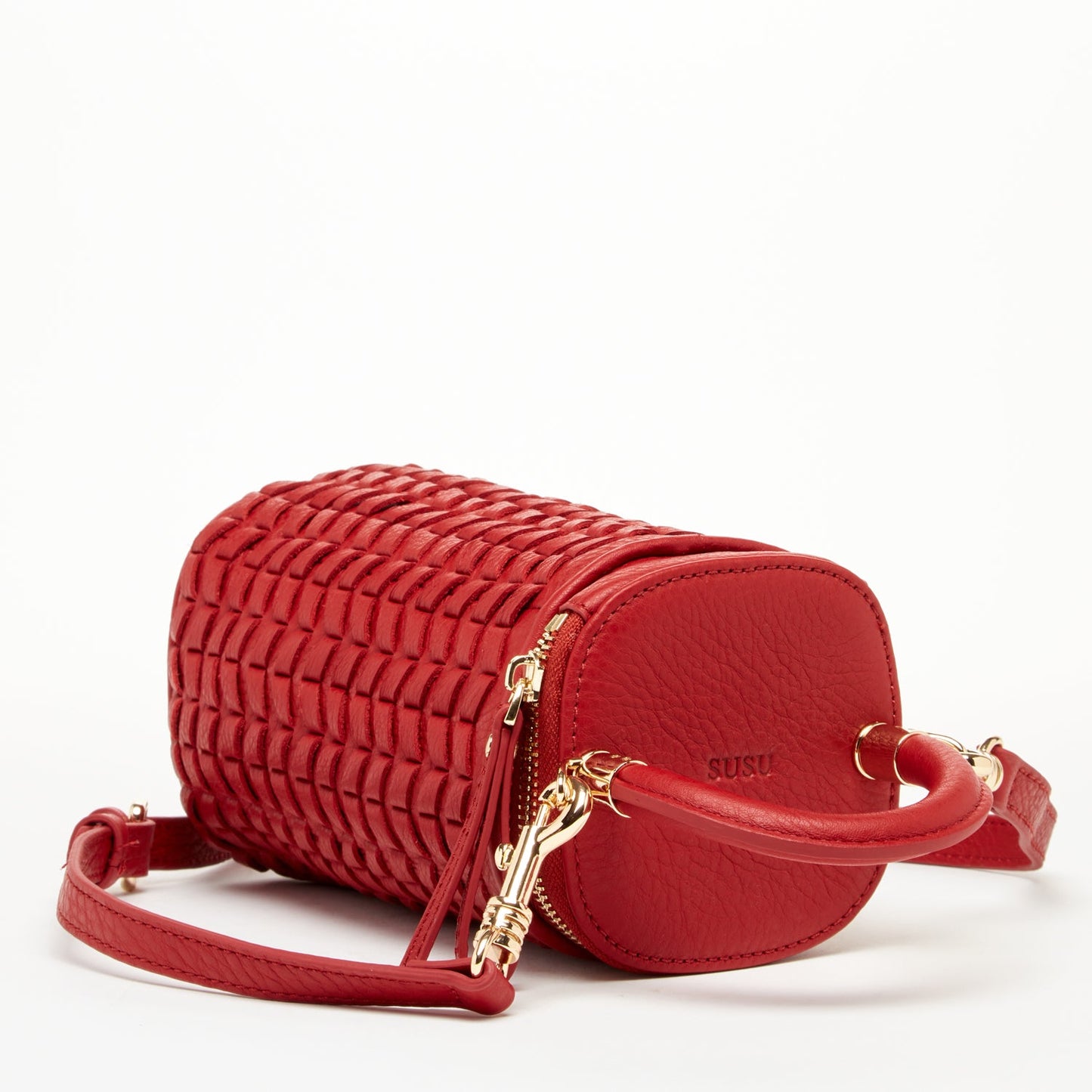 Elsa Red Leather Crossbody