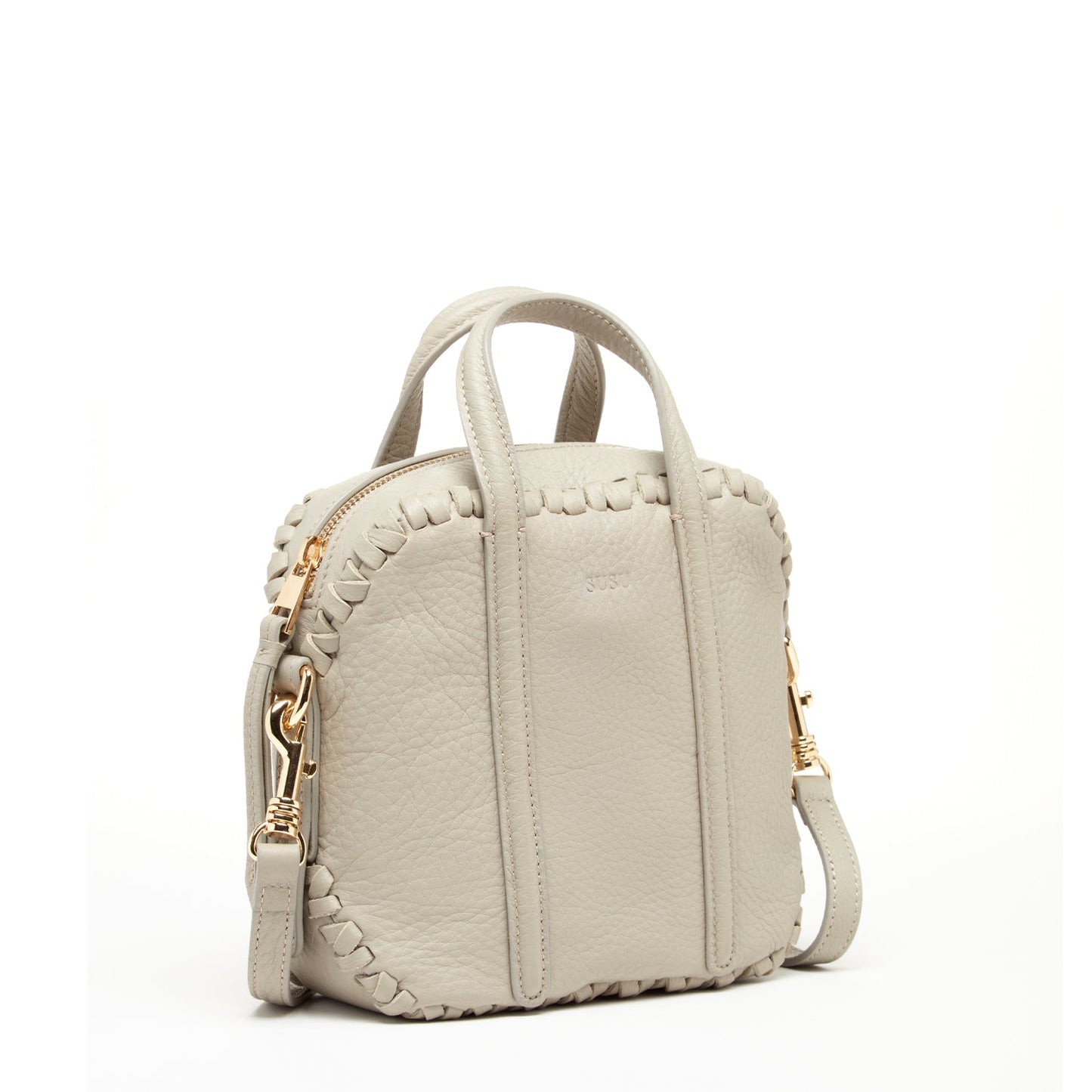 Evelyn Gray Leather Crossbody