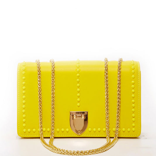 Josie Mustard Yellow Leather Purse