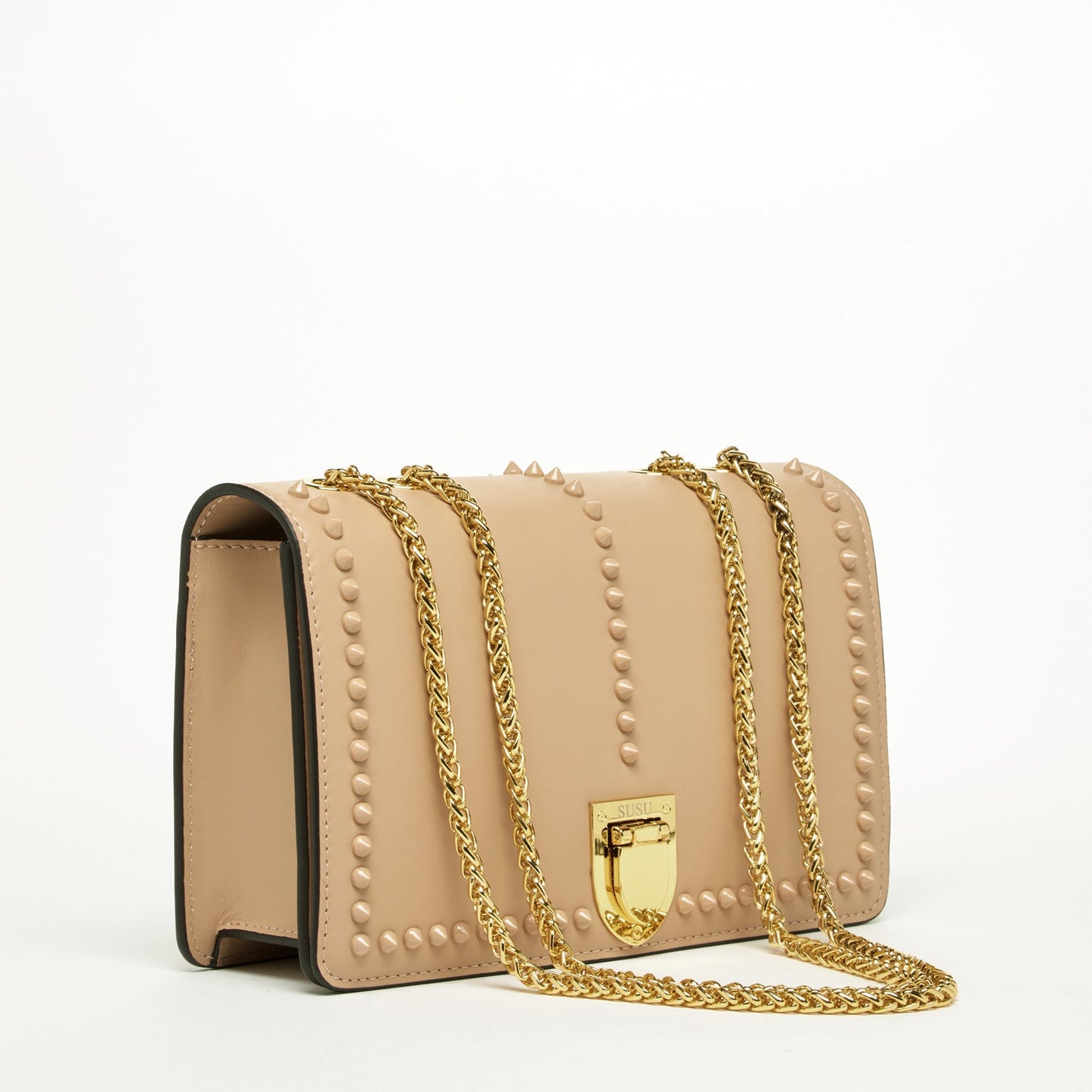 Josie Beige Leather Purse