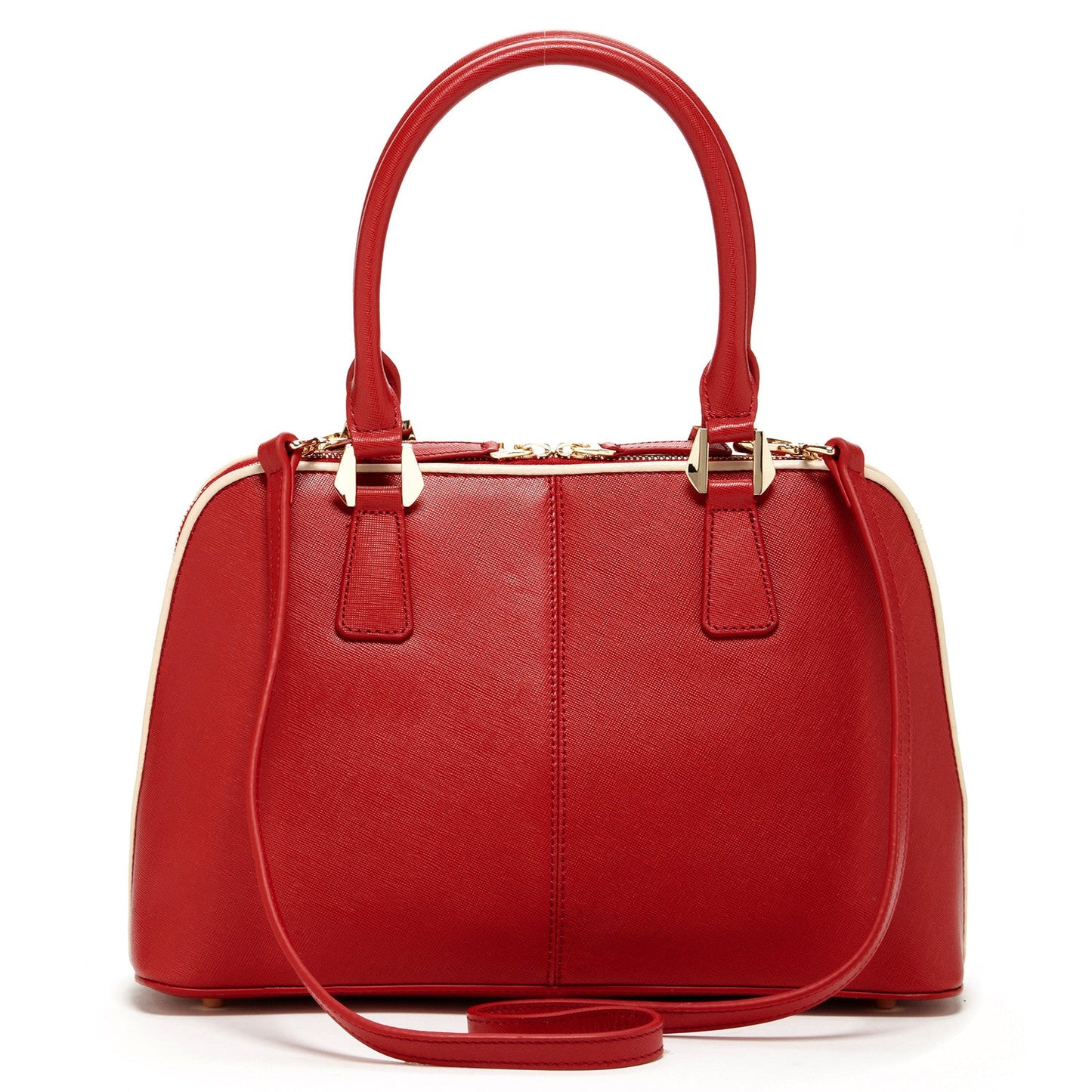 Melissa Red Saffiano Satchel