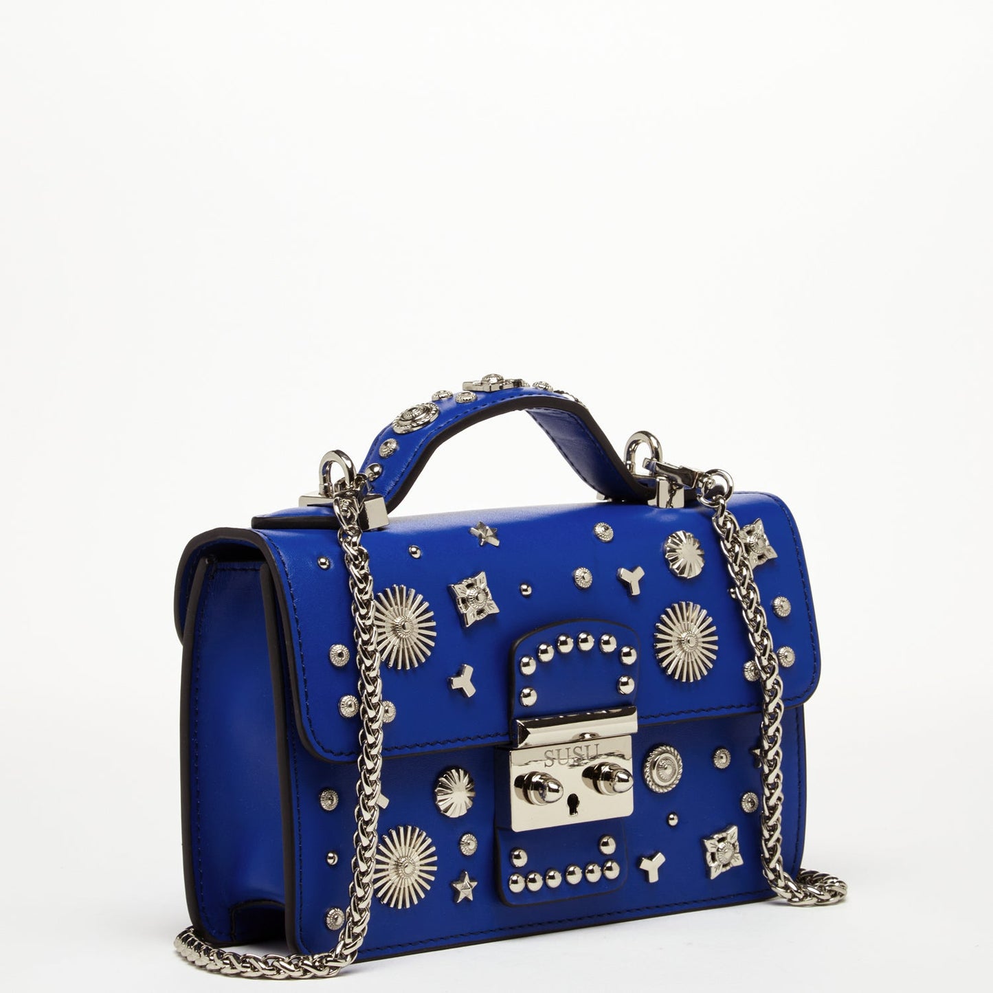 Hollywood Cobalt Studded Crossbody