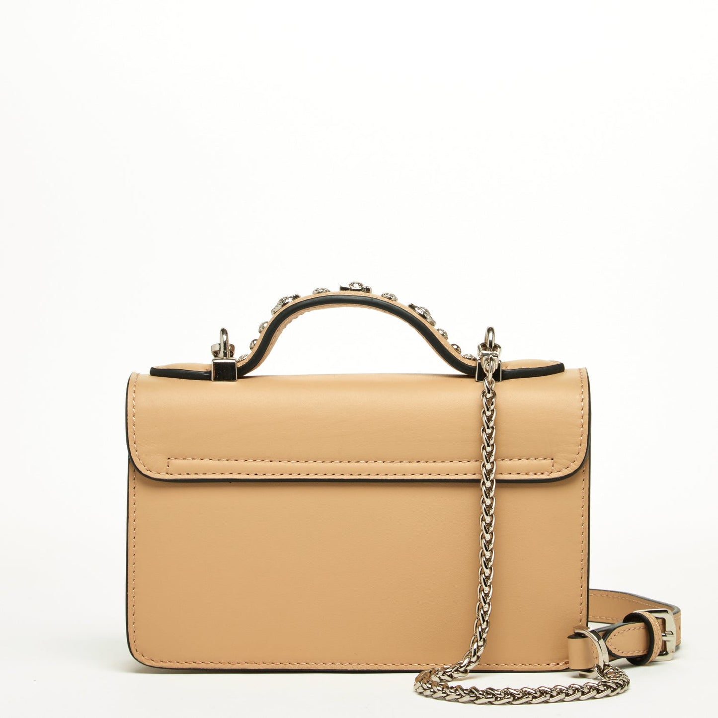 Hollywood Beige Studded Crossbody