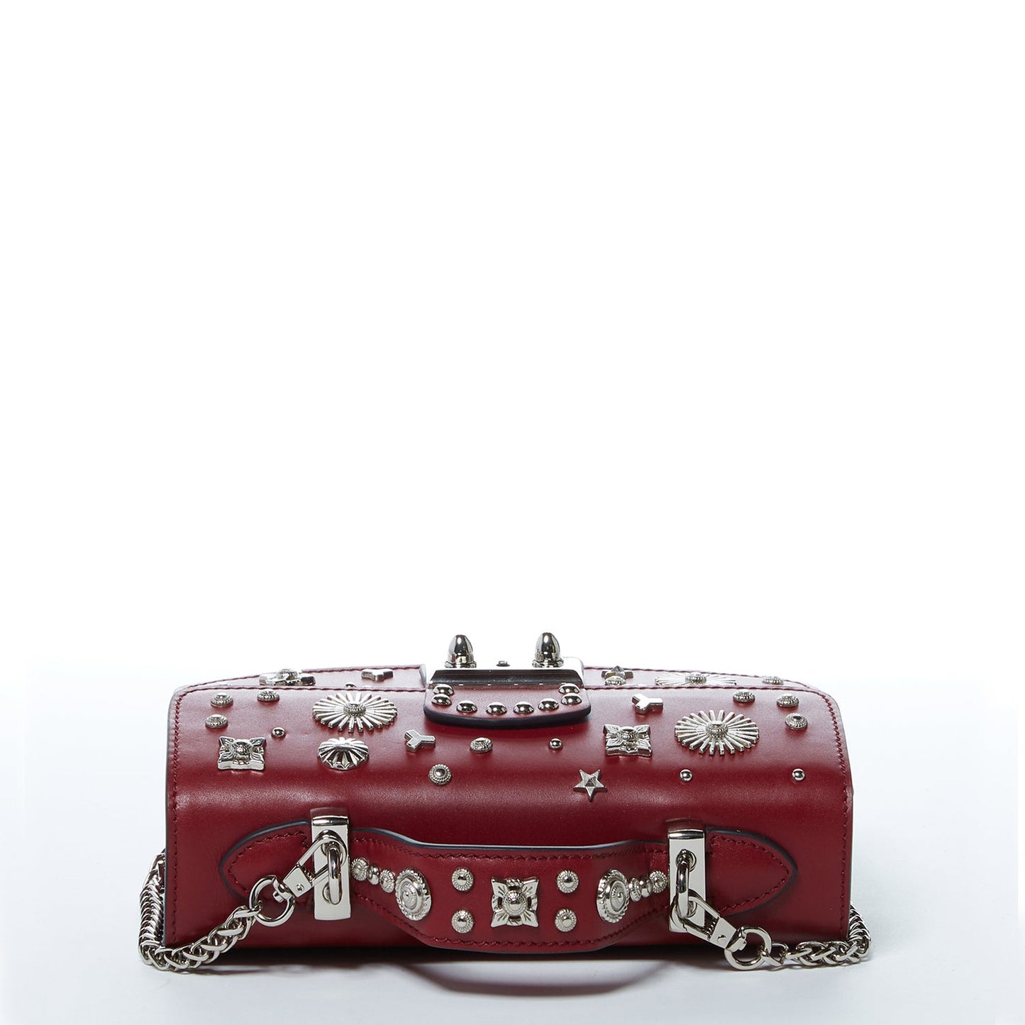 Hollywood Burgundy Studded Crossbody