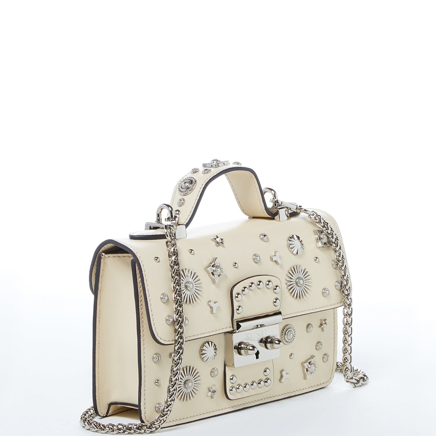 Hollywood Studded Leather Crossbody