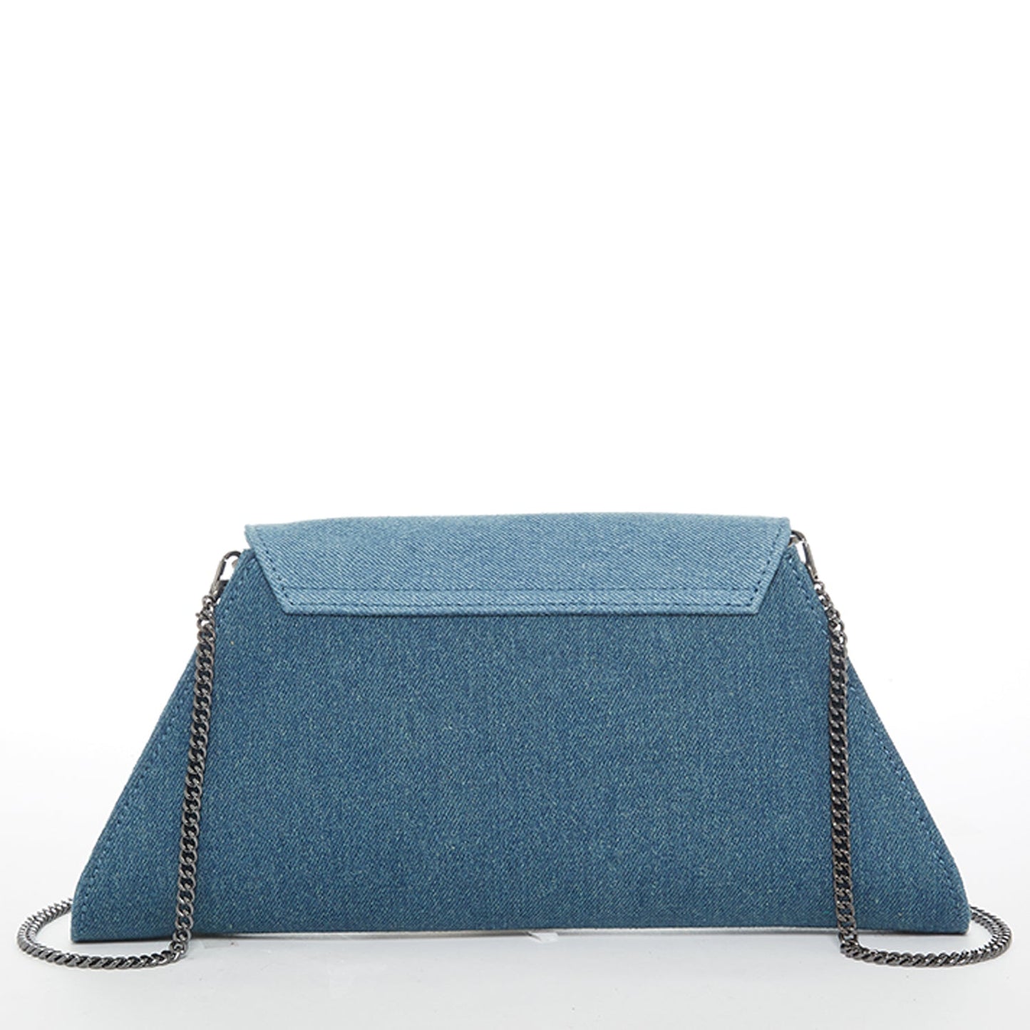 Angelica Two-Tone Denim Clutch