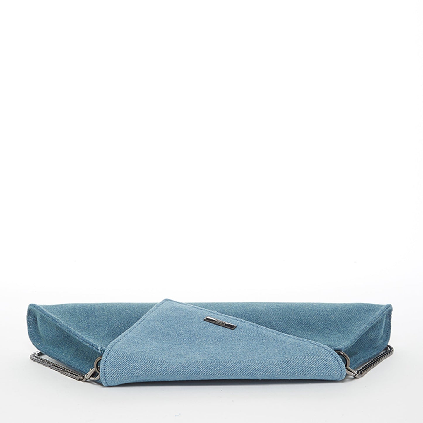 Angelica Two-Tone Denim Clutch