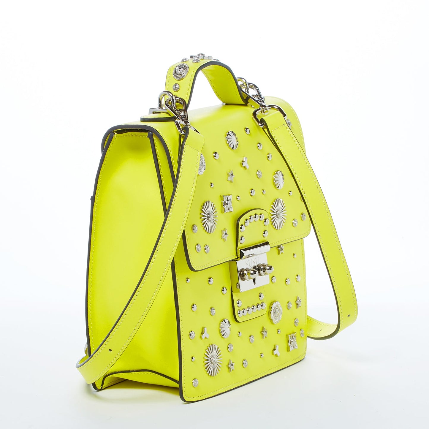 Hollywood Yellow Leather Backpack