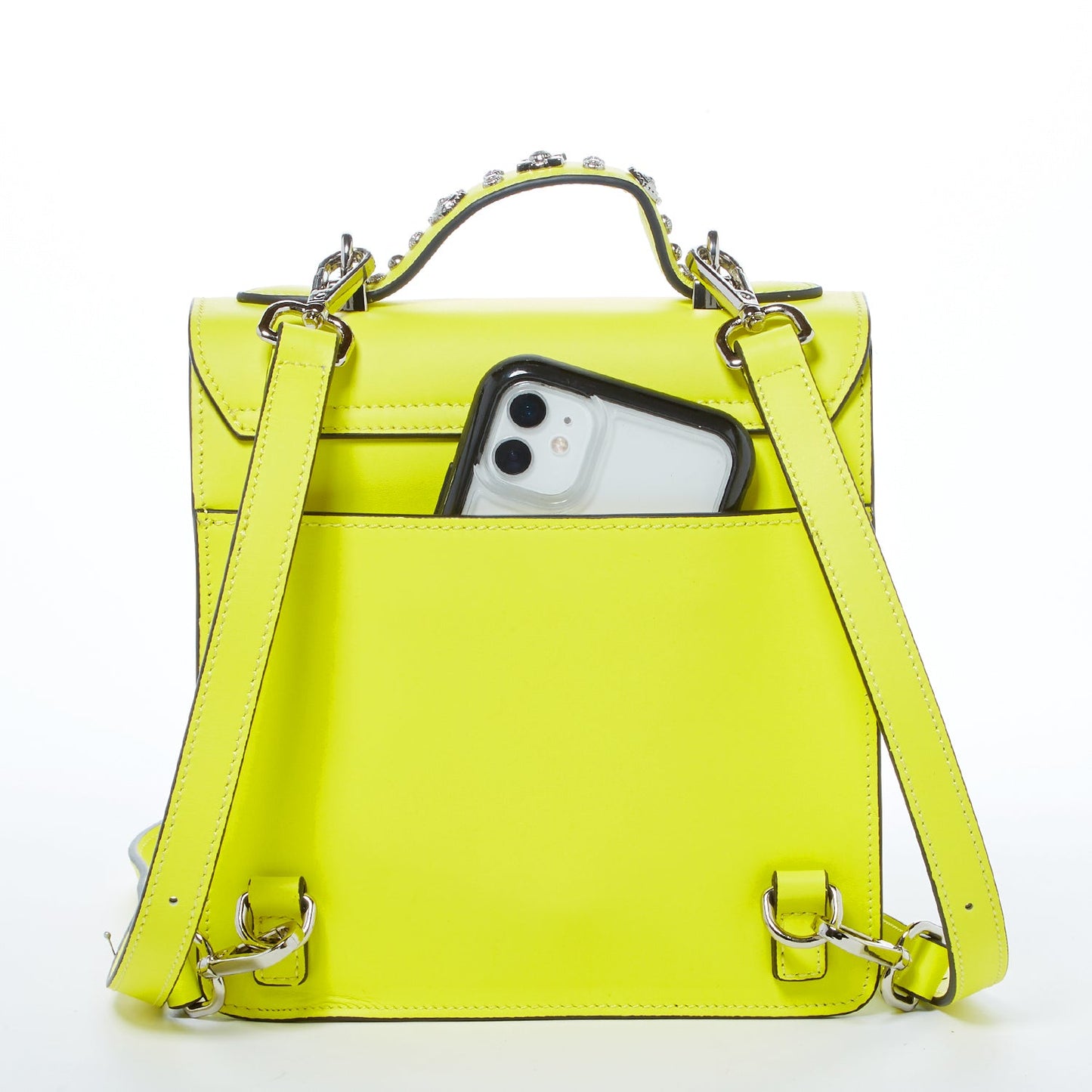 Hollywood Yellow Leather Backpack