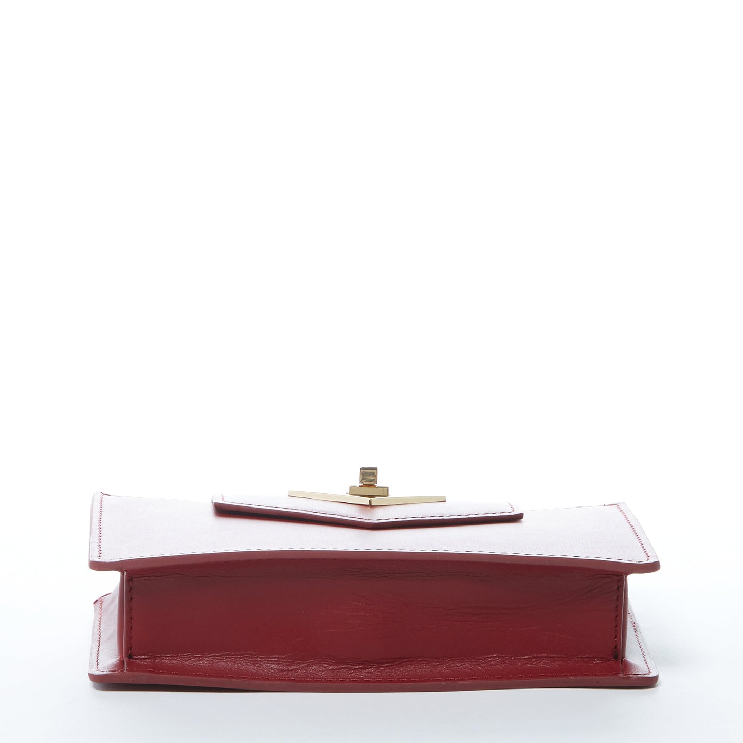 Mary Burgundy Leather Wristlet