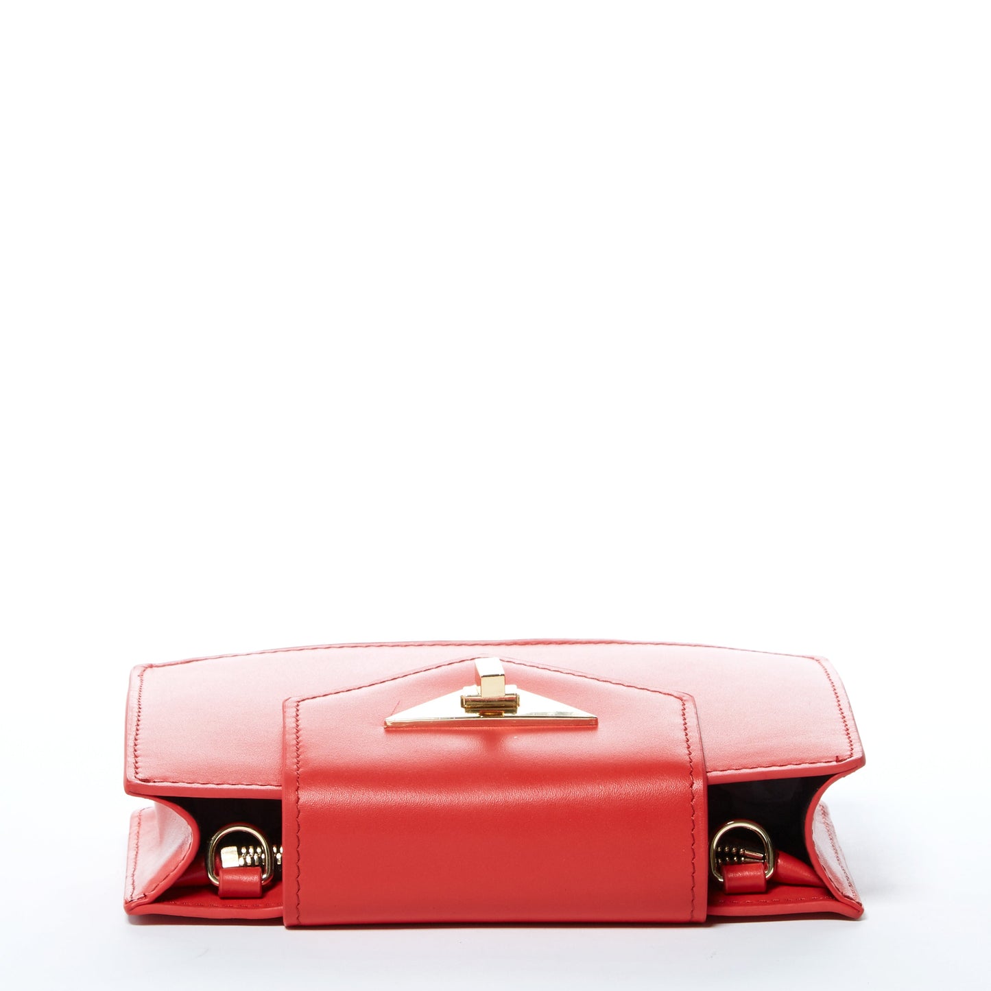 Mary Red Mini Leather Wristlet