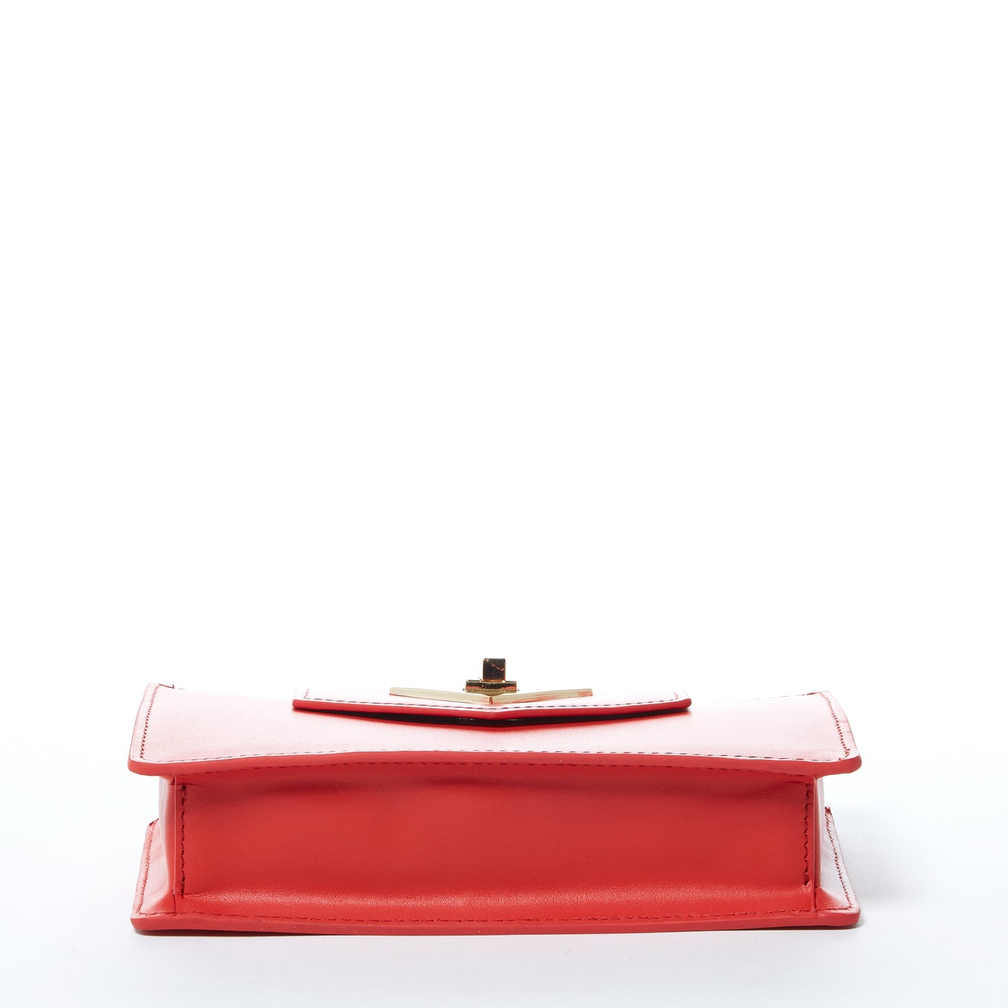 Mary Red Mini Leather Wristlet