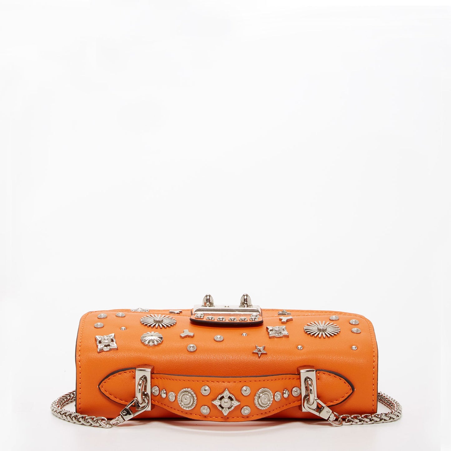 Hollywood Orange Studded Crossbody