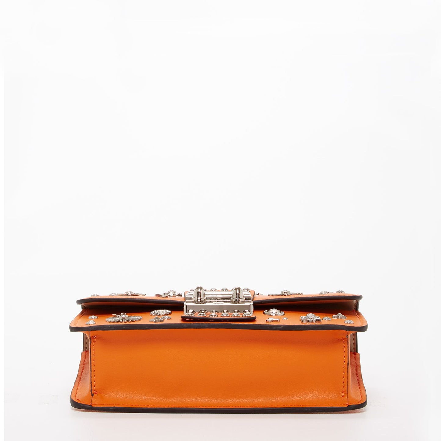 Hollywood Orange Studded Crossbody